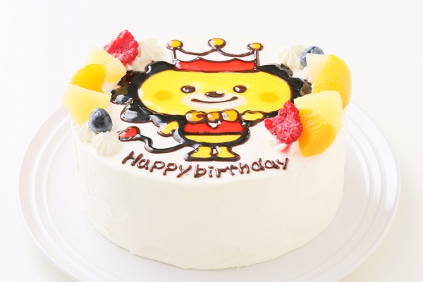 イラスト生クリームデコレーションケーキ 5号 15cm カトルセゾン菓子夢 Cake Jp
