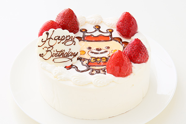 1日限定2台 イラストキャラ１体のみ キャラクター描き生クリーム苺デコレーション 5号 15cm グランソレイユ Cake Jp