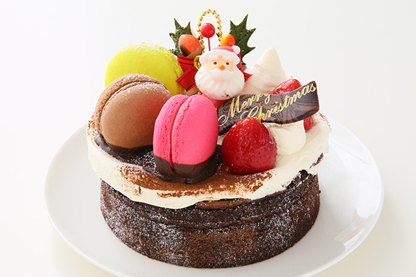 クリスマスケーキ ショコラサンタ 7号 21cm パティスリーアングレーズ Cake Jp