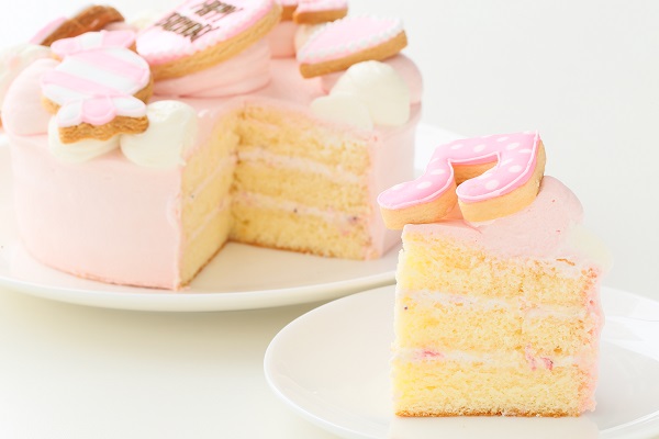 アイシングクッキー乗せ プリンセスケーキ 5号 15cm グランソレイユ Cake Jp