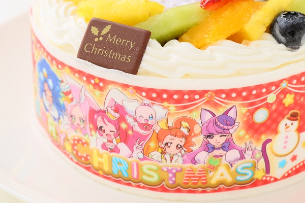 クリスマスケーキ17 卵除去 プリキュアアラモード 生クリーム 5号 15cm Cake Express Cake Jp