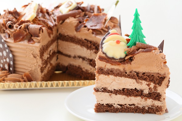 クリスマスケーキ クリスマス チョコ生クリームデコレーションケーキ 7号 21cm コクシネル Cake Jp