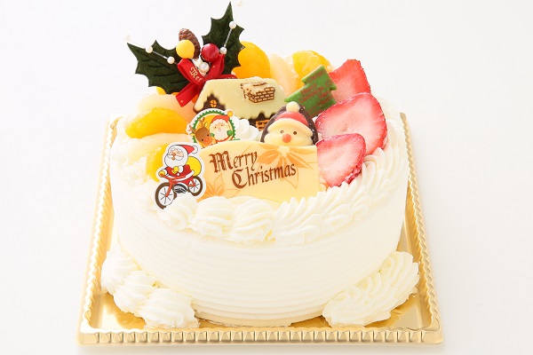 クリスマスケーキ クリスマス 苺生クリームデコレーションケーキ 7号 21cm コクシネル Cake Jp
