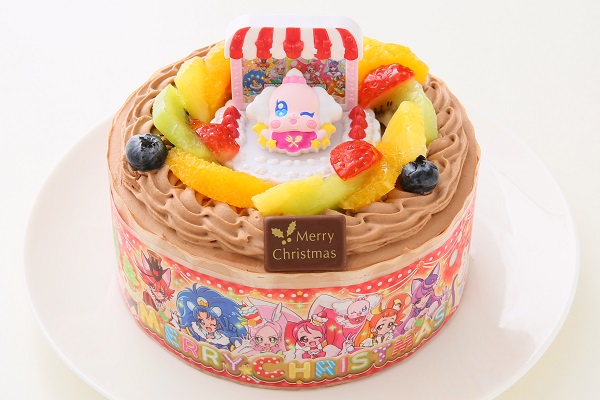クリスマスケーキ17 プリキュアアラモード 生チョコクリーム 5号 15cm Cake Express Cake Jp