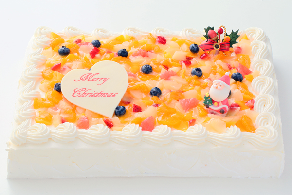 スクエア フルーツデコレーション 30cm 40cm クリスマスケーキ Cake Jp Original Cake Jp