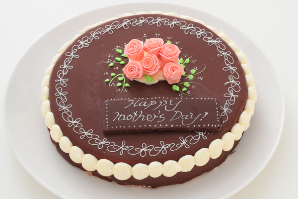 母の日19 昔懐かしいチョコレートデコレーションケーキ 6号 18cm お菓子工房 ロリアン Cake Jp