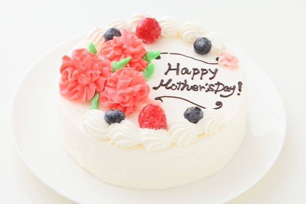 母の日 メッセージ入りカーネーションケーキ 4号 12cm 欧風洋菓子店 イルピーノ Cake Jp