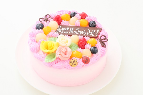 母の日19 お花畑のケーキ 5号 15cm ケーキ工房 モダンタイムス Cake Jp