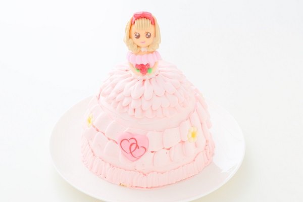立体ケーキお姫様ケーキ 5号 15cm サンタアンジェラ Cake Jp