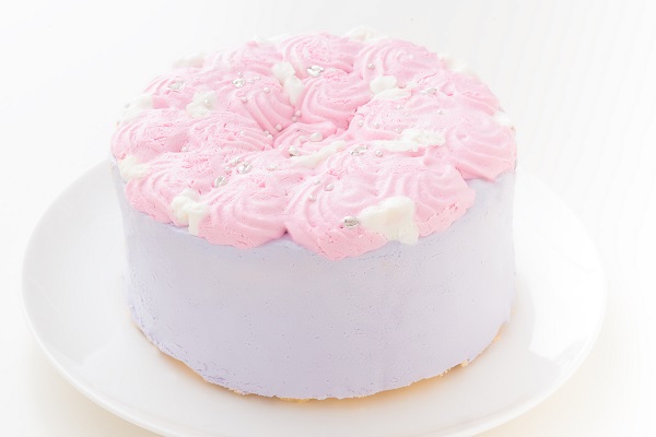 スマッシュケーキ ヨーグルト ファーストバースデーケーキ ピンク パープル 5号 15cm バース Birth Cake Jp