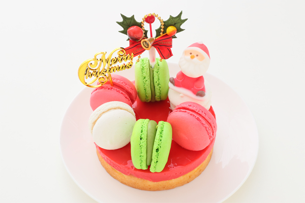 クリスマスケーキ マカロンデコレーション 4号 12cm 洋菓子工房パン エ ヴィーノ Cake Jp