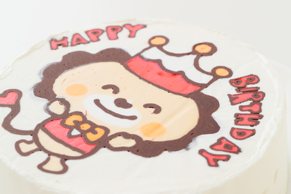 1日2台限定 生クリームデコレーションイラストケーキ 5号 15cm カラーズ Cake Jp