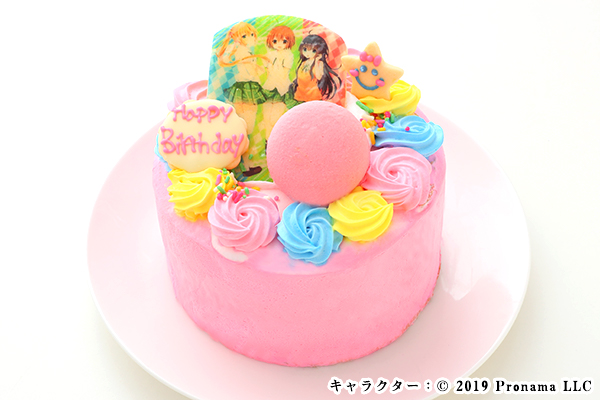 Newフォトケーキ 4号 ピンク 生クリーム 12cm Blanctigre Due タイガーコーヒー Cake Jp