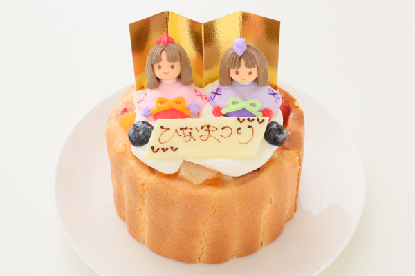 ひなまつり21 ひな祭り ファーストバースデーケーキ ヨーグルト 5号 15cm パティスリー アン スリール Cake Jp