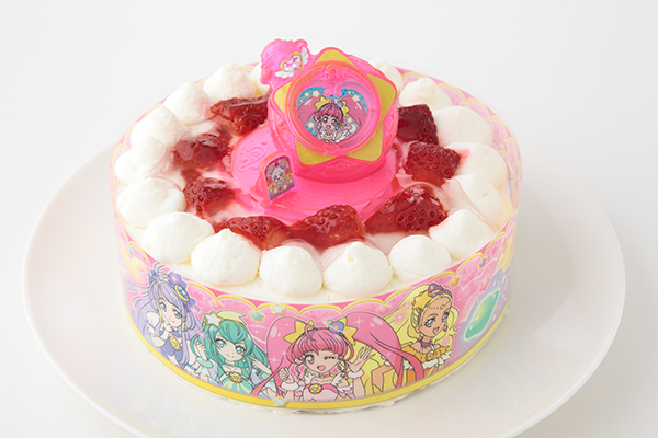 生デコレーションケーキ スター トゥインクルプリキュア 5号 15cm キャラメリーゼ Cake Jp