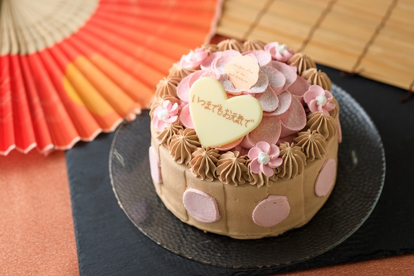 敬老の日 チョコとベリーのお花ケーキ 7号 21cm ケーキとシュガーデコレーションのお店 Mon Chouchou Cake Jp