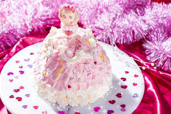 プリンセスケーキ ひらひら ドールケーキ 生クリーム 4号 12cm スイーツsaccho Cake Jp