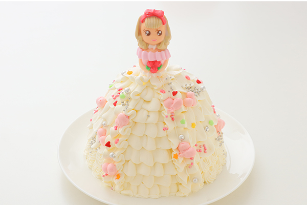 プリンセスケーキ ハート ドールケーキ 生クリーム4号 12cm スイーツsaccho Cake Jp