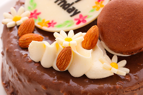 ベルギー産チョコレートとバナナのコンポートを使ったショコラバナーヌ 5号 15cm 写真ケーキの店レコロレ Cake Jp