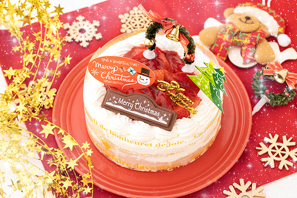 クリスマスケーキ21 卵除去 卵を使用していないｘｍａｓケーキ 4号 12cm クリスマス21 サンタアンジェラ Cake Jp