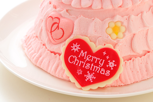 クリスマスケーキ2020 Xmas立体お姫様ケーキ プリンセスケーキクリスマスver 5号 15cm サンタアンジェラ Cake Jp