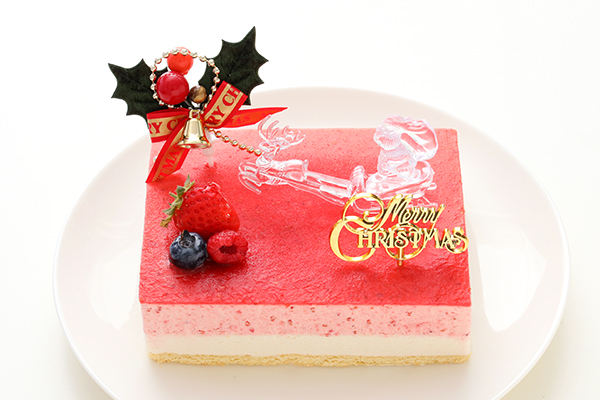 クリスマスケーキ 低糖質ケーキ 砂糖不使用 苺ココナッツ 13 5ｘ11cm 4 5号 スイーツsaccho Cake Jp