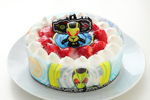 乳製品 小麦粉除去可能 仮面ライダーゼロワン 生デコレーションケーキ 5号 15cm キャラメリーゼ Cake Jp