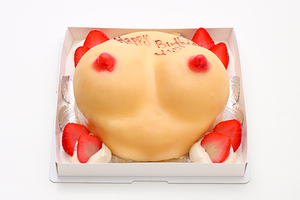 立体おっぱいケーキ 4号 12cm コム アン プロヴァンス Cake Jp