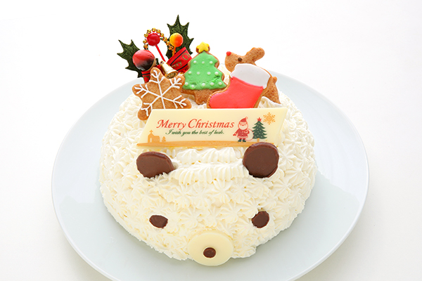 クリスマスケーキ 白くまのクリスマス 5号 15cm フランス菓子マシェリ Cake Jp