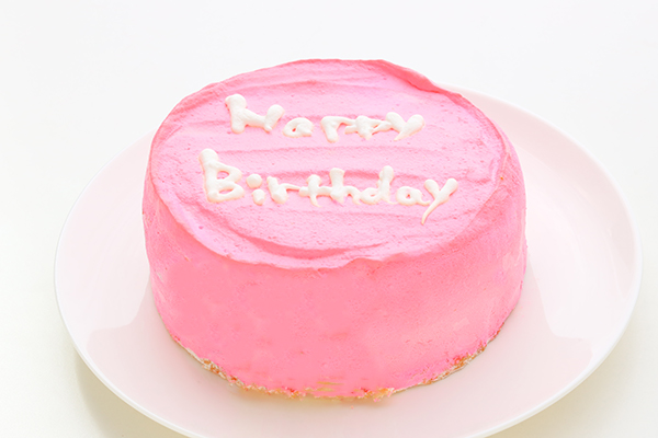韓国ケーキ 4号 ピンク 丸のメッセージケーキ 12cm センイルケーキ Blanctigre Due タイガーコーヒー Cake Jp