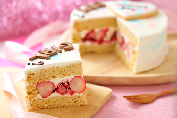 低糖質ケーキ ジェンダーリビールケーキ 女の子用 ストロベリー スイーツsaccho Cake Jp