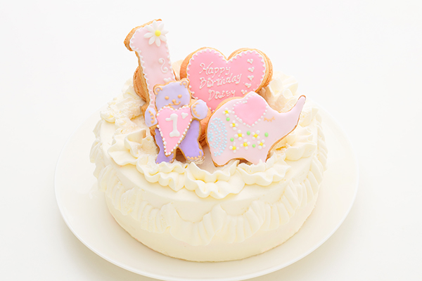 1歳お誕生日ケーキ 4号 12 予約専門菓子店ｄａｉｓｙ Cake Jp