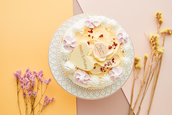 マンゴーのお花ケーキ 4号 12cm ケーキとシュガーデコレーションのお店 Mon Chouchou Cake Jp