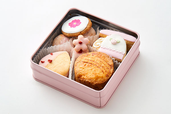 クッキー缶 焼き菓子 Amp アイシングクッキー の ギフトセット パステルピンク Kitty Sweets Cake Jp