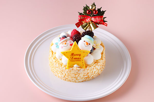 クリスマスケーキ Xmasファーストバースデーケーキ 4号 12cm バース Birth Cake Jp