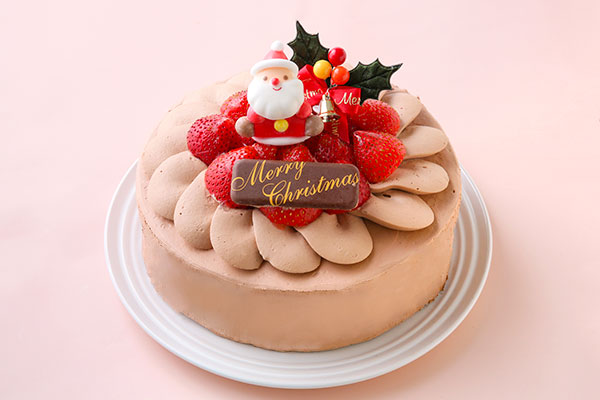 チョコ生デコレーションケーキ 6号 18cm クリスマスケーキ Cake Jp Original Cake Jp