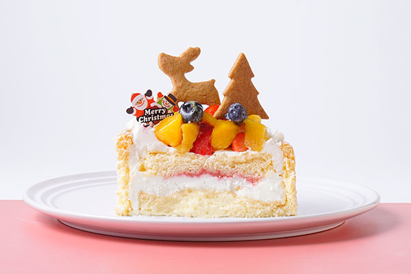クリスマスケーキ 乳幼児向け ヨーグルトフルーツケーキ 3号 9cm 欧風洋菓子店 イルピーノ Cake Jp