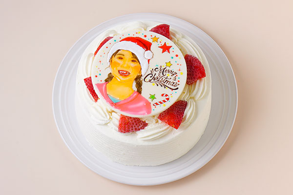 クリスマスケーキ 似顔絵イラストケーキ 4号 12cm Nene Cafe Cake Jp