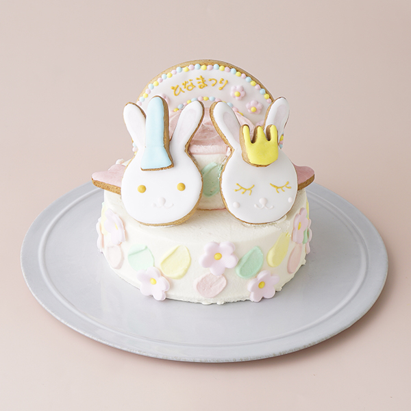 ひなまつりケーキ 4号 12cm ２段 名入れ可 予約専門菓子店daisy Cake Jp