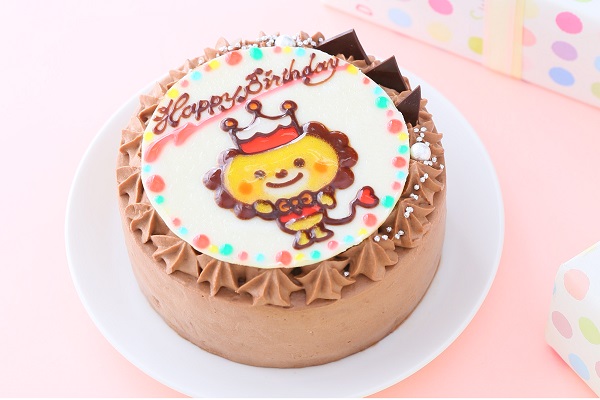 イラストチョコ生クリームデコレーション 4号 12cm パティスリー ブランフルーヴ Cake Jp