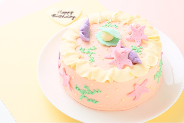 マーメイドバタークリームデコレーションケーキ 5号 15cm Irene アイリーン Cake Jp