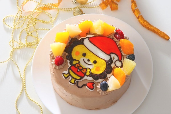クリスマスケーキ イラストチョコ生クリームデコレーションケーキ 5号 15cm カトルセゾン菓子夢 Cake Jp
