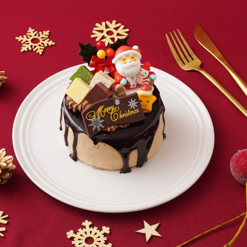 4号Xmasドリップチョコケーキ　クリスマス2021　