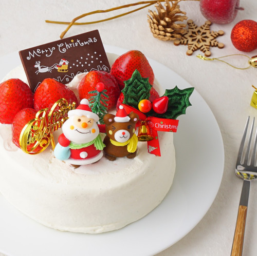 クリスマス売り切りSALE【お菓子工房アントレ】いちごのクリスマスショートケーキ　5号