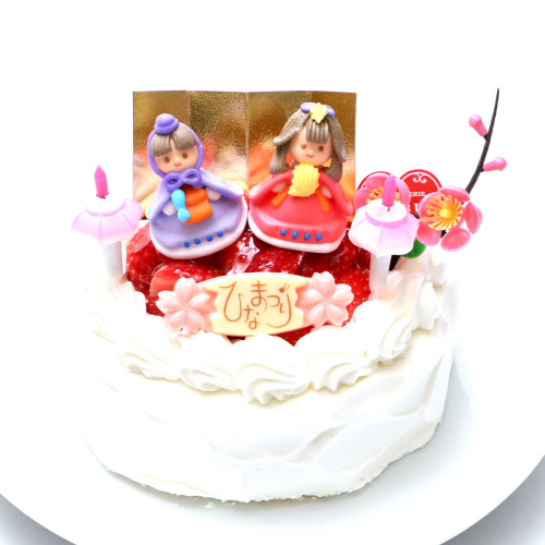 【都内の人気店・パティスリーラヴィアンレーヴ】ひな祭りケーキ　4号　ひなまつり2022