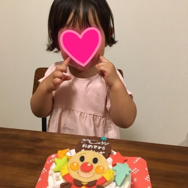 娘の2歳のお誕生日に大好きなア 口コミ 評判 Cake Jp