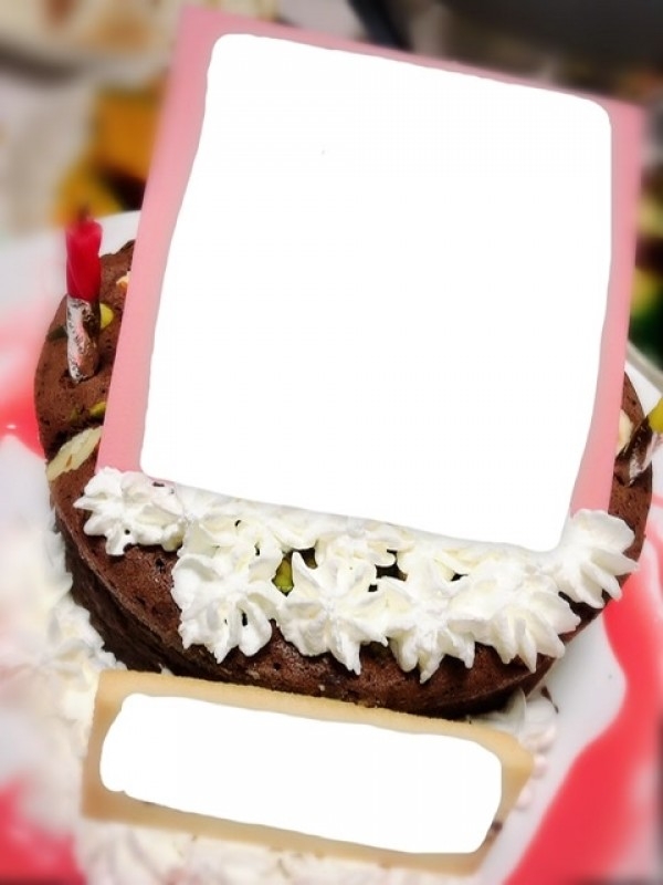 写真ケーキ　ナッツたっぷり　しっとりガトーショコラ　4号　12cmの口コミ・評判の投稿画像