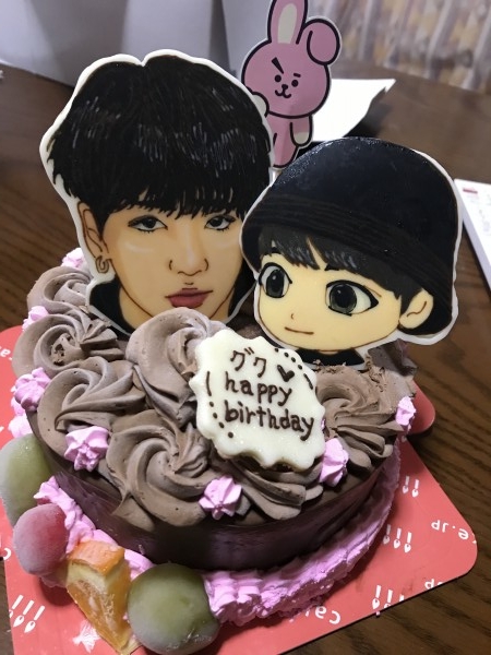 今回btsのグクの似顔絵のケー のレビュー Cake Jp 今回btsのグクの似顔絵のケー のレビュー Cake Jp