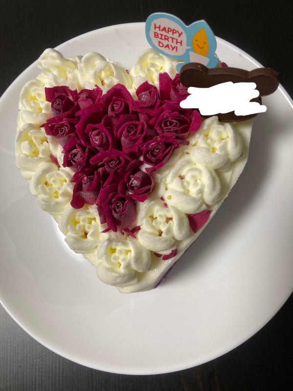 アイスケーキ ホワイトデーローズ エディブルフラワー食用花 バラ 12cmの口コミ 評判 Cake Jp