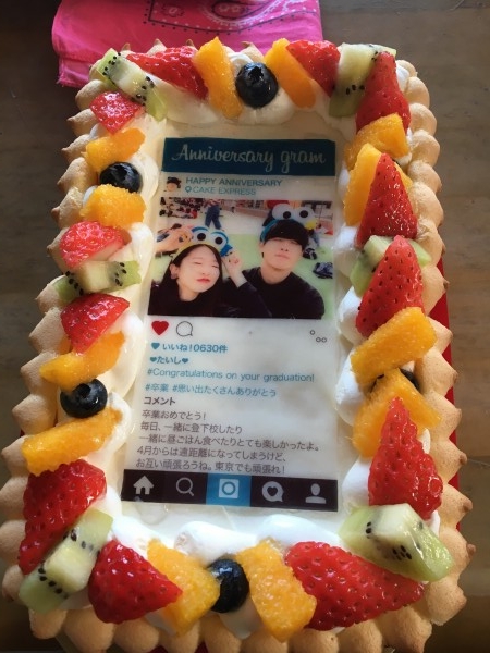 インスタグラム風フレームの写真ケーキ 23cm 15cm 6cm Birthdaygram Cake Express Cake Jp